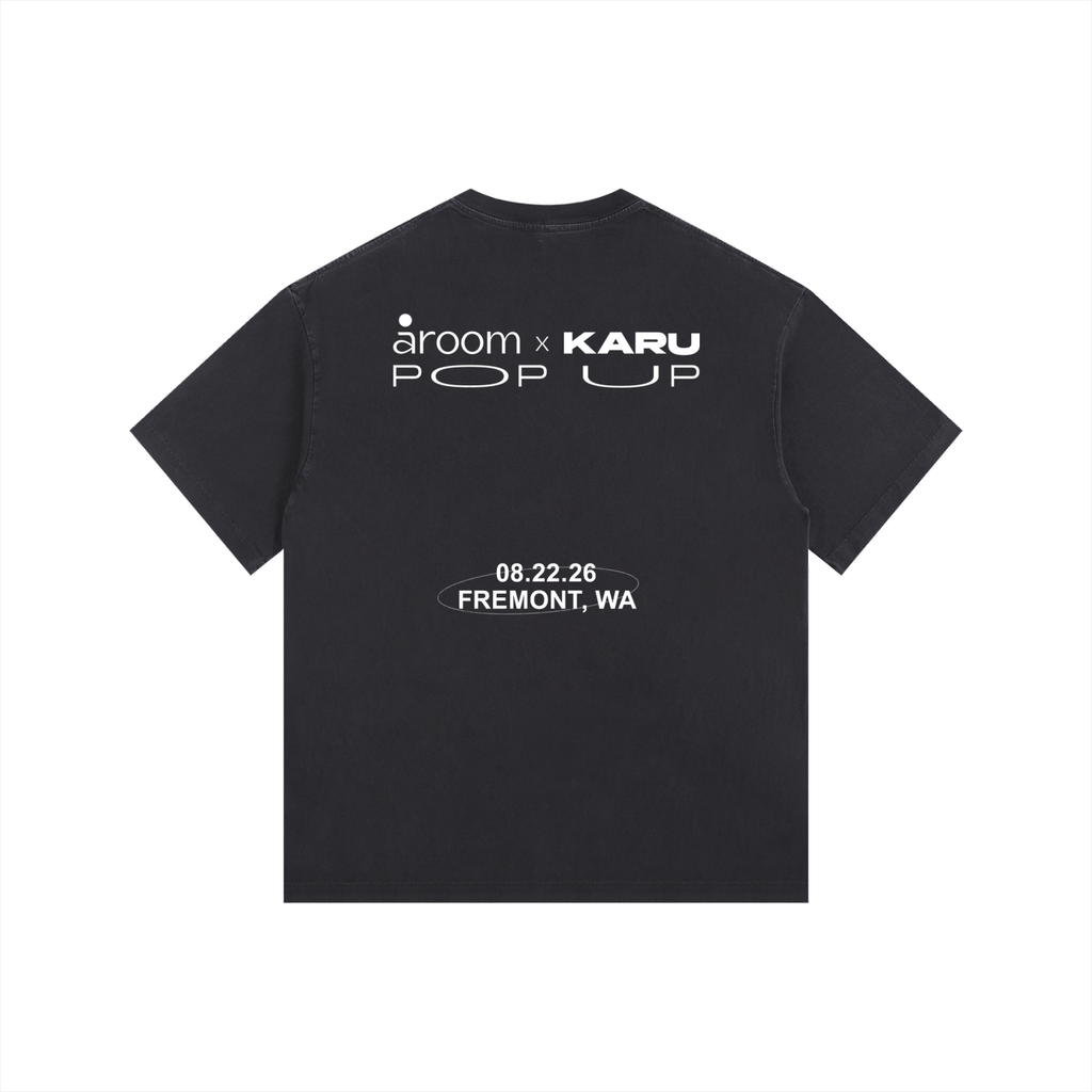 Aroom x KARU Popup Exclusive Faded Wash Tee