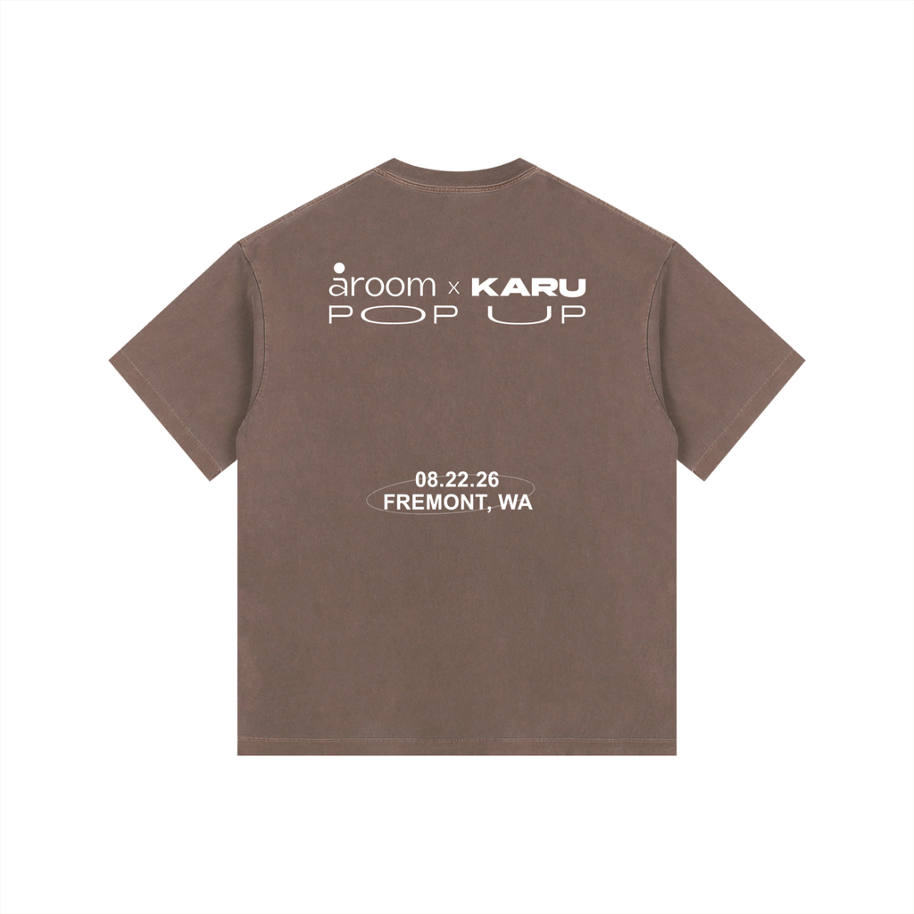 Aroom x KARU Popup Exclusive Faded Wash Tee